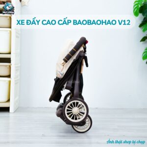 Xe đẩy gấp gọn Baobaohao V12 màu nâu