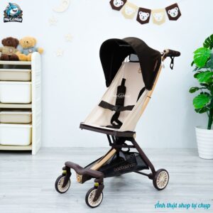 Xe đẩy gấp gọn Baobaohao V12 màu nâu