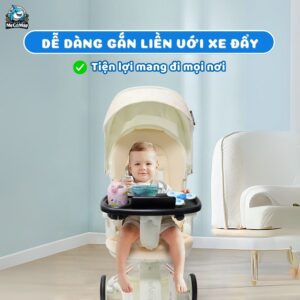 Xe đẩy gấp gọn 2 chiều Baobaohao V16 + Khay ăn dặm V16