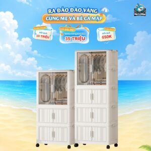 Tủ nhựa Luxedo HC17 3/4/5 tầng