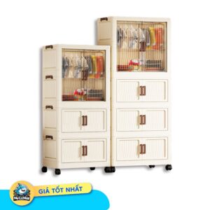 Tủ nhựa gấp gọn có ngăn treo HC12