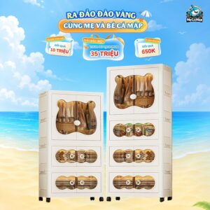 Tủ nhựa ngăn treo 3/4 tầng HC19M, HC19-S, HC21