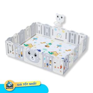 Quây cũi nhựa gấp gọn gấu NC01