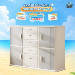 Tủ nhựa 5 ngăn 4 cánh Pakey E011