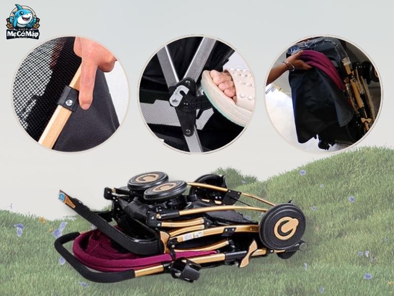 Cách gấp xe đẩy Baobaohao C3 đúng cách nhanh gọn