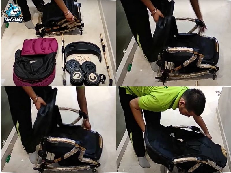Hướng dẫn cách sử dụng xe đẩy Baobaohao từ cách gấp mở, vệ sinh, bảo quản xe