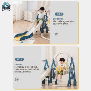 Cầu trượt xích đu Tên lửa SW01