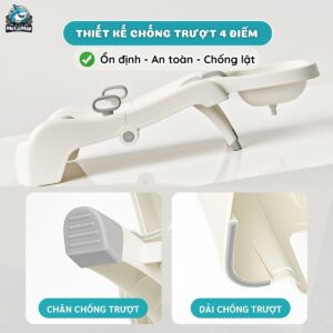 Ghế gội đầu Pakey GD01 ghi trắng