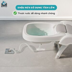 Ghế gội đầu Pakey GD01 ghi trắng
