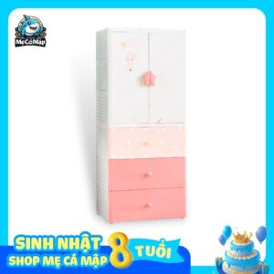 Tủ nhựa có cánh và ngăn treo HX010
