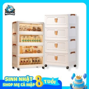 Tủ nhựa gấp gọn HC07-S màu trắng