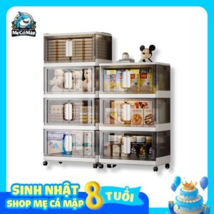 Tủ nhựa gấp gọn HC06 màu đen