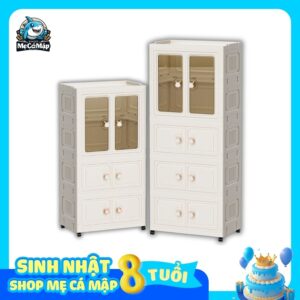 Tủ nhựa gấp gọn có ngăn treo HC08-S