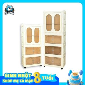 Tủ nhựa gấp gọn cho bé HC09-S
