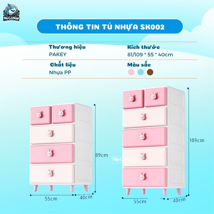 Tủ nhựa Pakey SK002