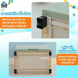 Tủ nhựa cho bé Pakey SK001 nhiều màu