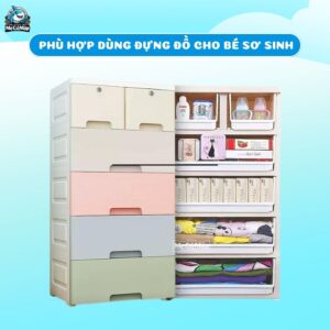 Tủ nhựa cho bé Pakey SK001 nhiều màu