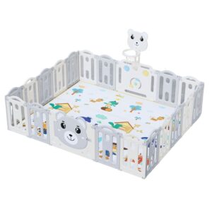 Quây cũi nhựa gấp gọn gấu NC01