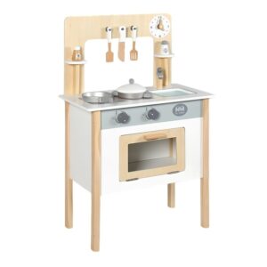 Bộ đồ chơi bếp gỗ DCB04 Trắng