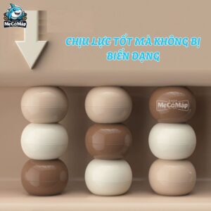 Bóng nhựa cho bé 7cm nâu – kem -be
