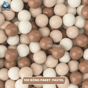 Bóng nhựa cho bé 7cm nâu – kem -be