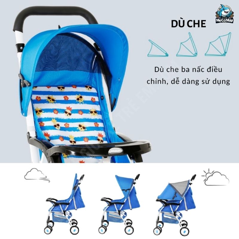 cách gấp xe đẩy Baobaohao 711