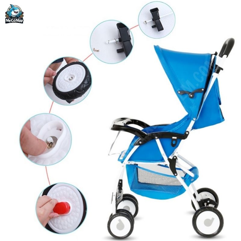 cách gấp xe đẩy Baobaohao 711