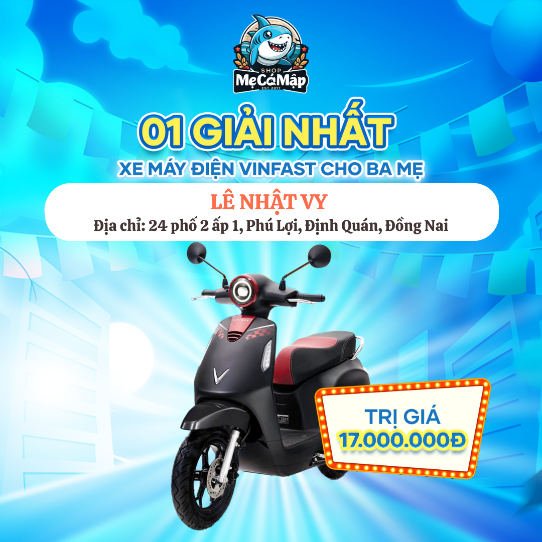 Dàn khách hàng “trúng lớn” trong Livestream tiệc sinh nhật Shop Mẹ Cá Mập