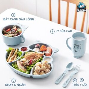 Set ăn dặm lúa mạch cho bé
