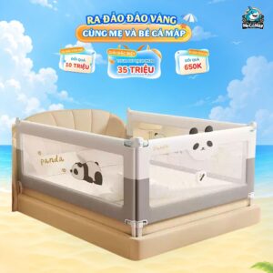 Thanh chắn giường Pakey S1 nâng cấp - màu ghi