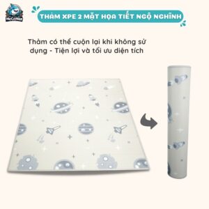 Thảm xốp XPE 2 mặt Pakey dày 1cm