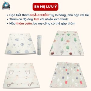 Thảm xốp XPE 2 mặt Pakey dày 1cm