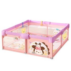 Quây cũi vải Pakey K1 màu hồng