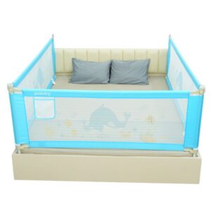 Combo 2 thanh chắn giường Pakey NV2 1m6x1m8 màu xanh