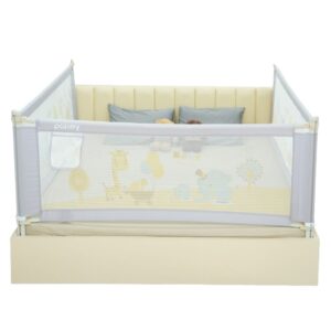 Bộ 3 thanh chắn giường Pakey NV2 1m6 2m nâng cấp màu ghi