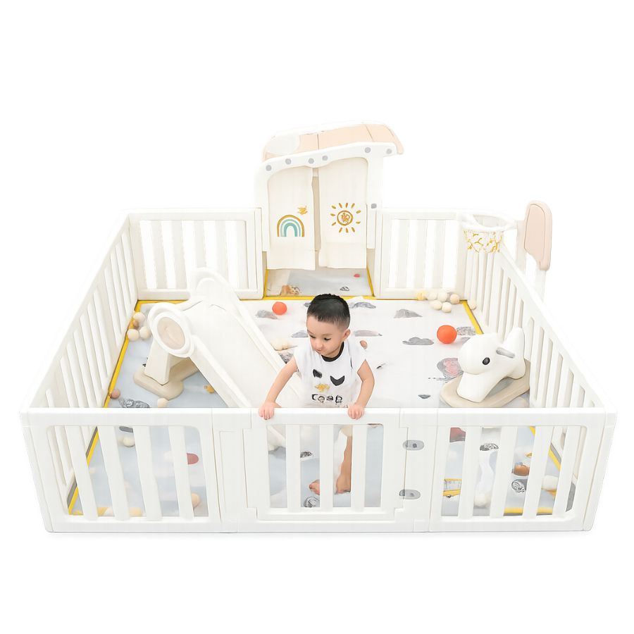 avata-thang-8 (42) Combo quây nhựa Pakey Babyhome NC02 + Lều + Ngựa bập bênh + Cầu trượt