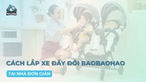 cách lắp xe đẩy đôi Baobaohao