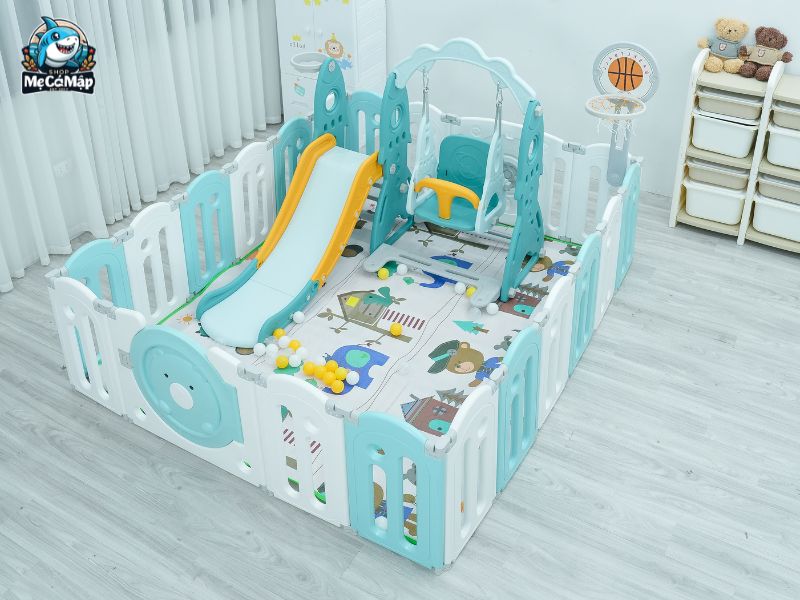 cầu trượt liên hoàn ngoài trời cho bé