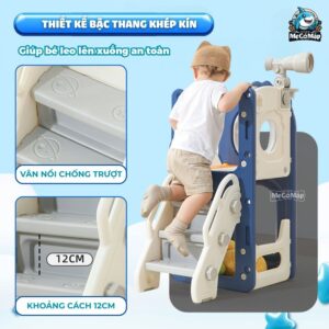 Cầu trượt xích đu liên hoàn Pakey Khủng long LH01