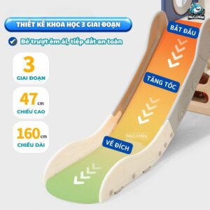Cầu trượt xích đu liên hoàn Pakey Khủng long LH01