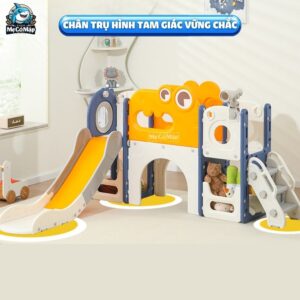 Cầu trượt xích đu liên hoàn Pakey Khủng long LH01