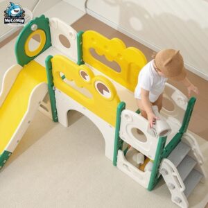 Cầu trượt xích đu liên hoàn Pakey Khủng long LH01
