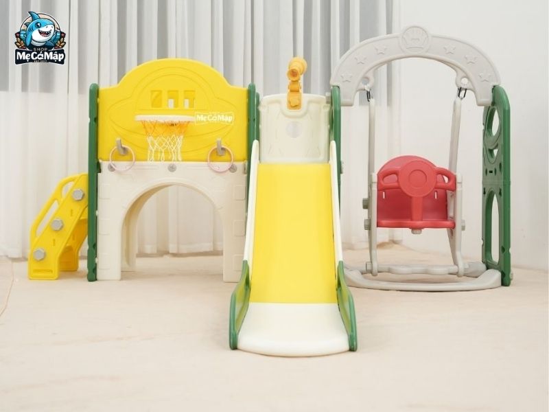 cầu trượt liên hoàn ngoài trời cho bé