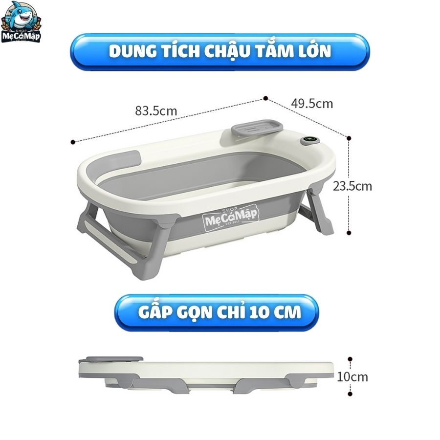 chau-tam-pct03-mau-ghi (10) Chậu tắm Pakey có nhiệt kế P-CT03