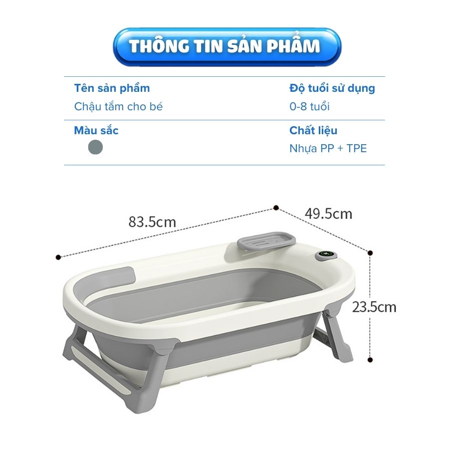 chau-tam-pct03-mau-ghi (14) Chậu tắm Pakey có nhiệt kế P-CT03