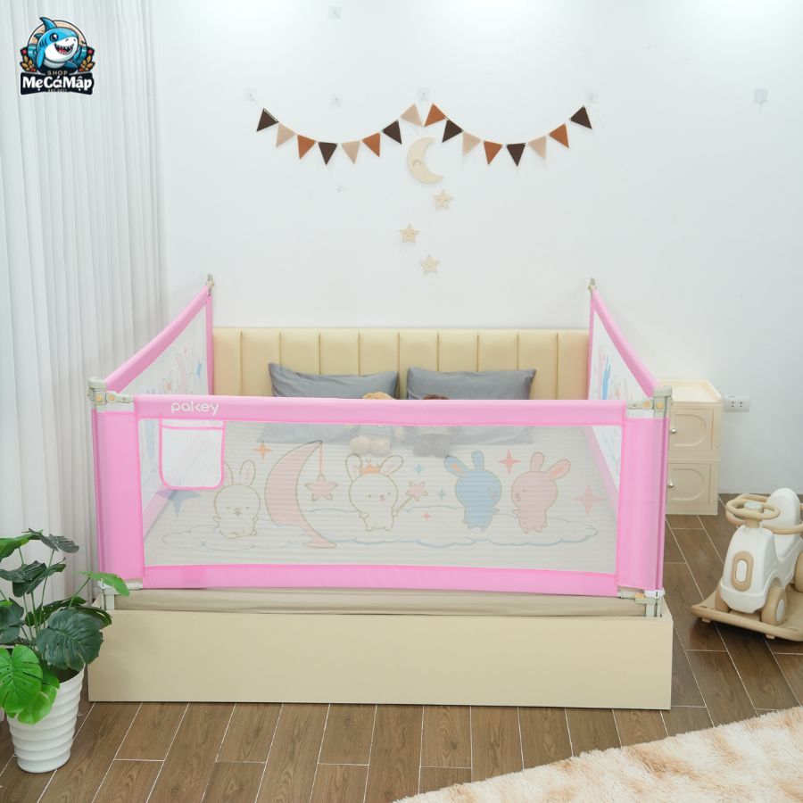  Combo 2 thanh chắn giường Pakey 1m8 2m nâng cấp
