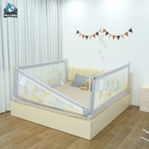 Bộ 3 thanh chắn giường 1m6 2m nâng cấp màu ghi