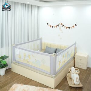 Bộ 3 thanh chắn giường 1m6 2m nâng cấp màu ghi