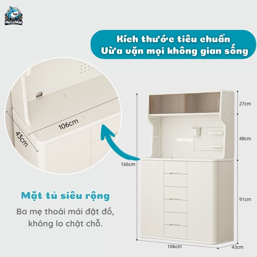 Tủ kệ đa năng Pakey E012