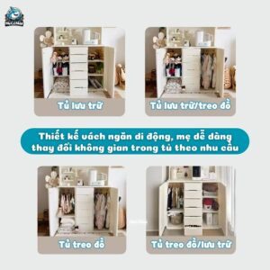 Tủ kệ đa năng Pakey E012